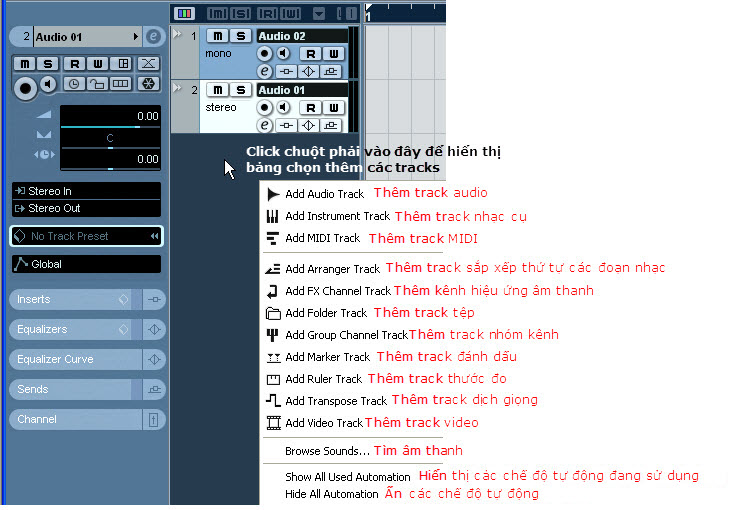 Cac tracks trong Nuendo.jpg